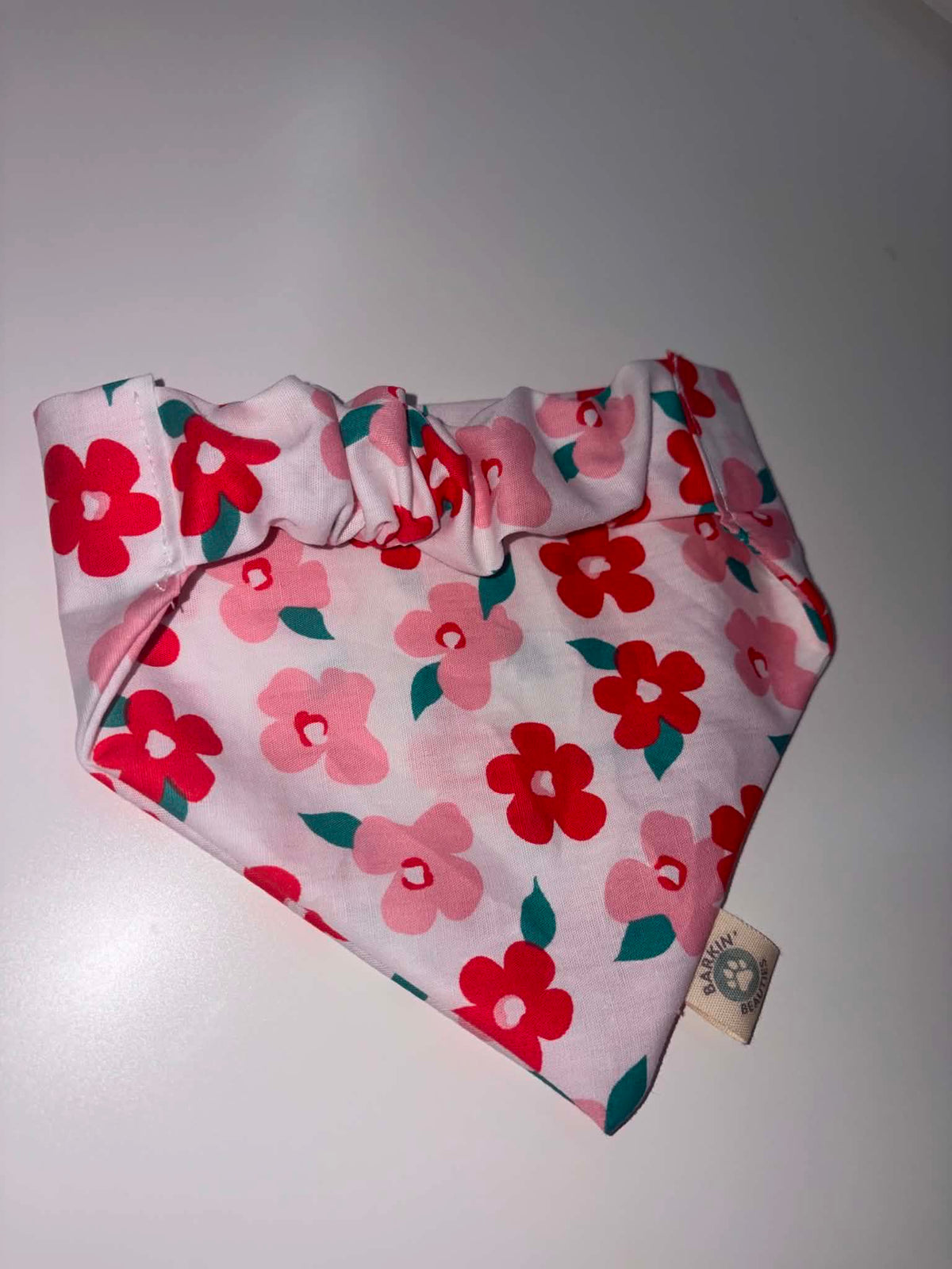 Dog Bandana Pink Flowers