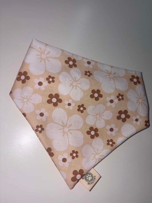 Dog Bandana Retro Nude Flowers