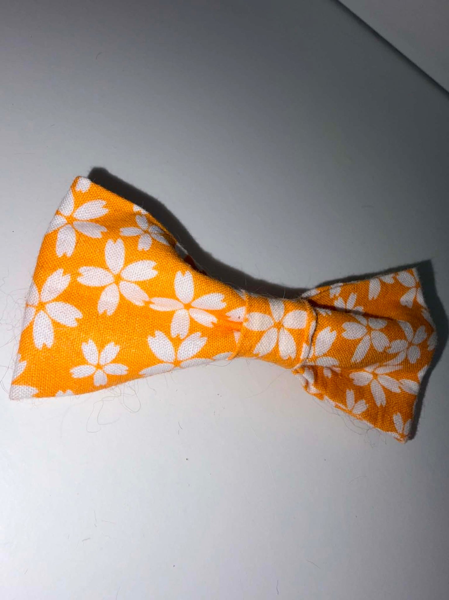 Yellow Floral Dog Bow