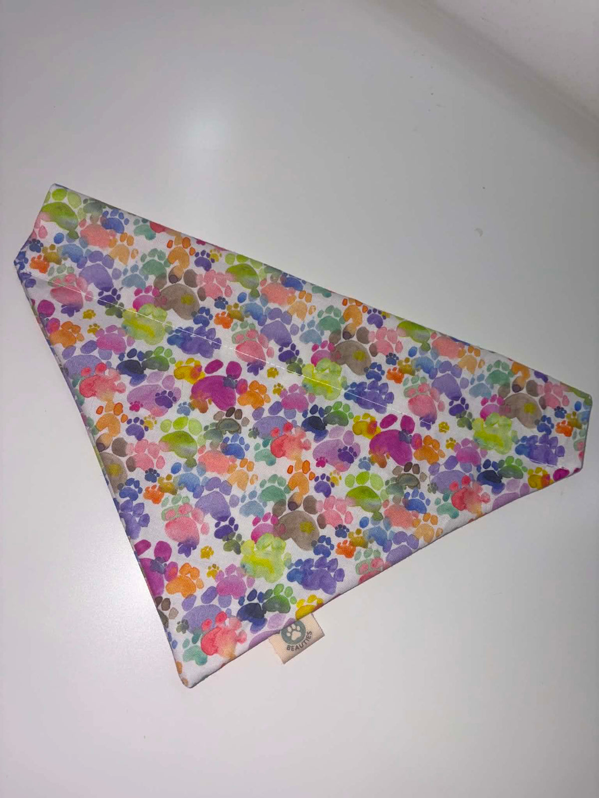 Dog Collar Bandana Multicoloured Paws