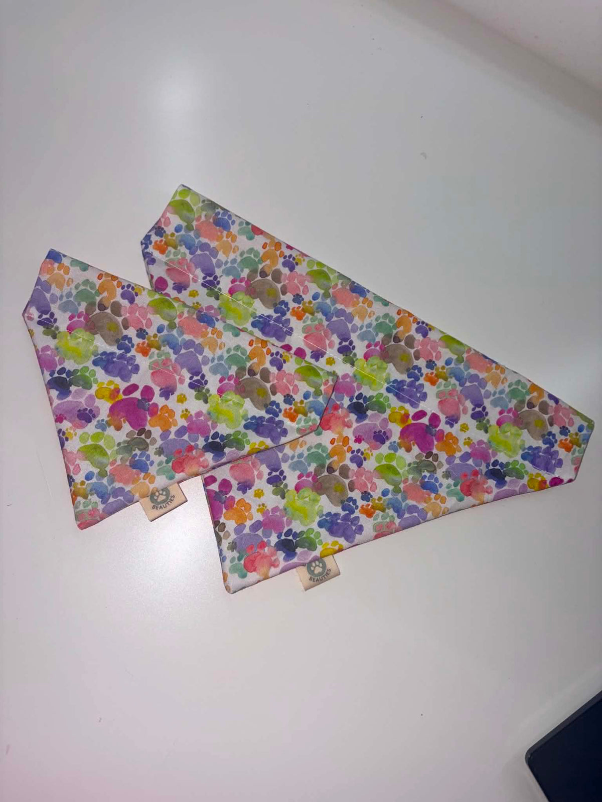 Dog Collar Bandana Multicoloured Paws