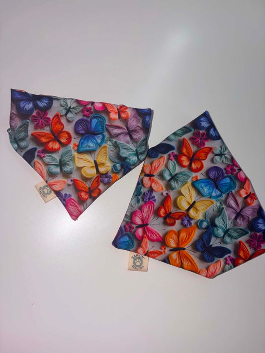 Dog Bandana 3D Butterflies